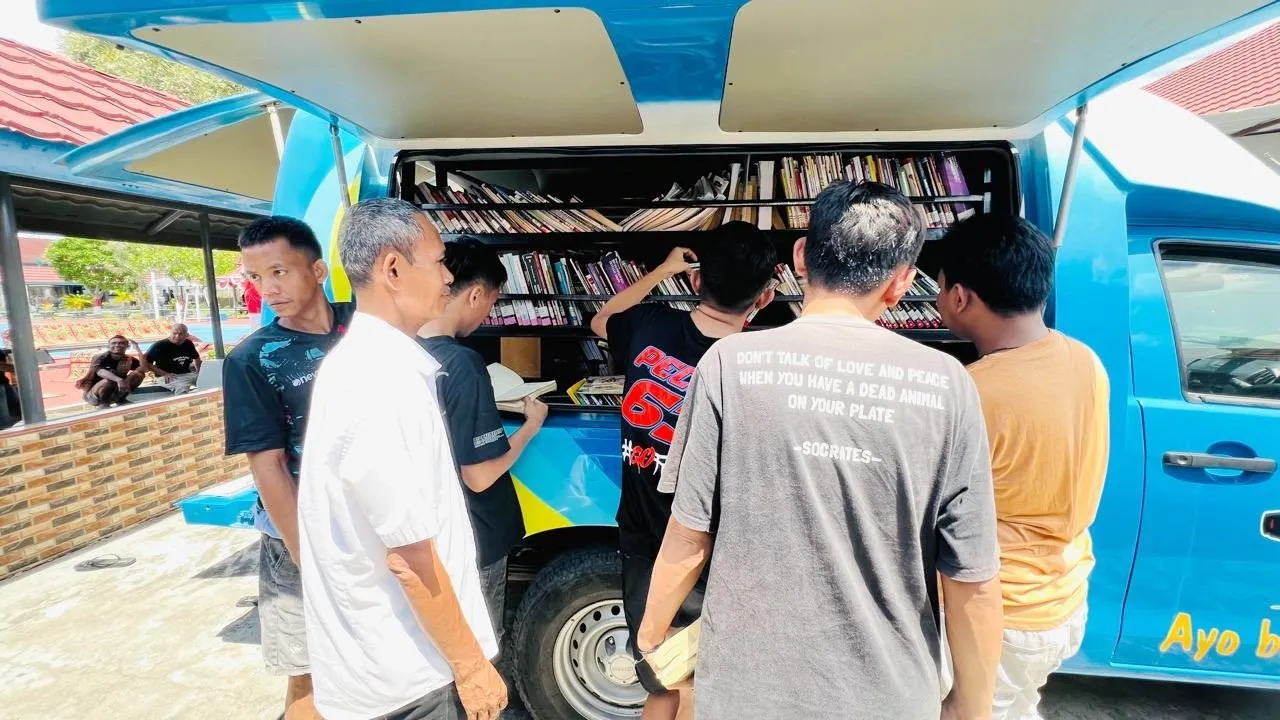 Perpustakaan Keliling Sidrap Hidupkan Semangat Literasi Warga Rutan