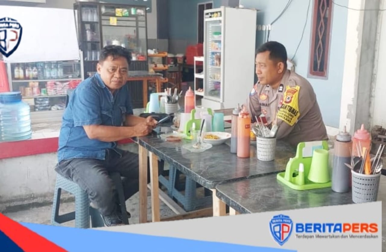 Ngopi Santai Bhabinkamtibmas Mallongi Longi Bersama Ketua LSM Lidik Pro