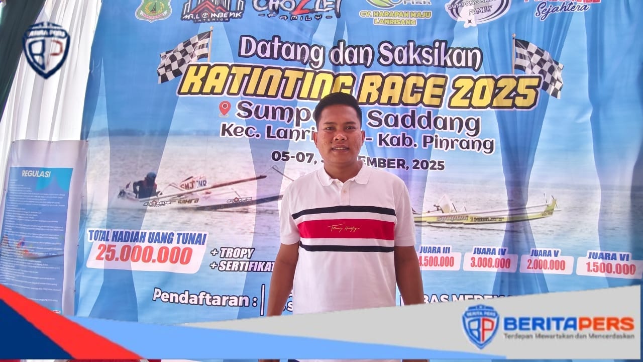 Abd Rahman “Mr. Lombeng” Jadi Sponsor Utama Katinting Race 2025 di Sumpang Saddang