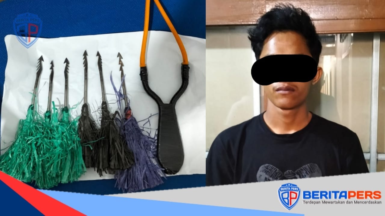 Resmob Polsek Makassar Berhasil Amankan Pemuda Yang Bawa Busur