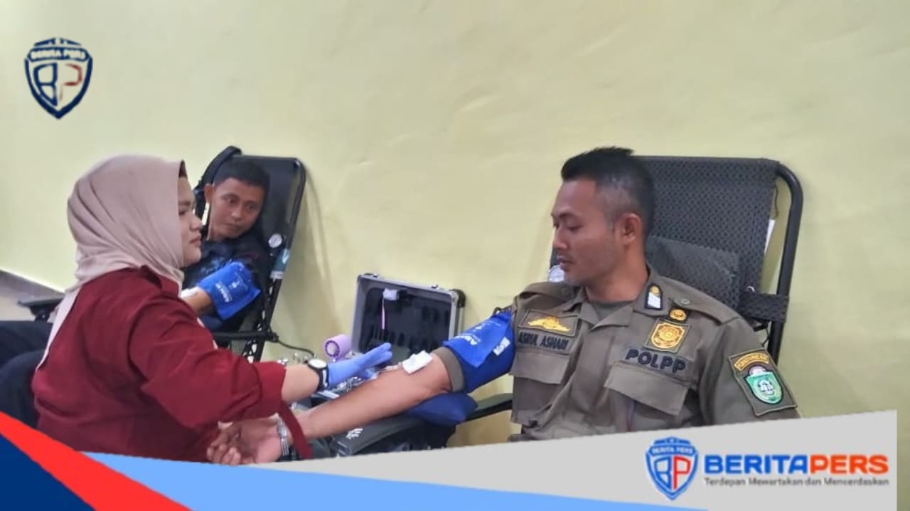 Satpol PP Gelar Donor Darah di Makodim 1405, Wujud Sinergi dan Kepedulian Sosial