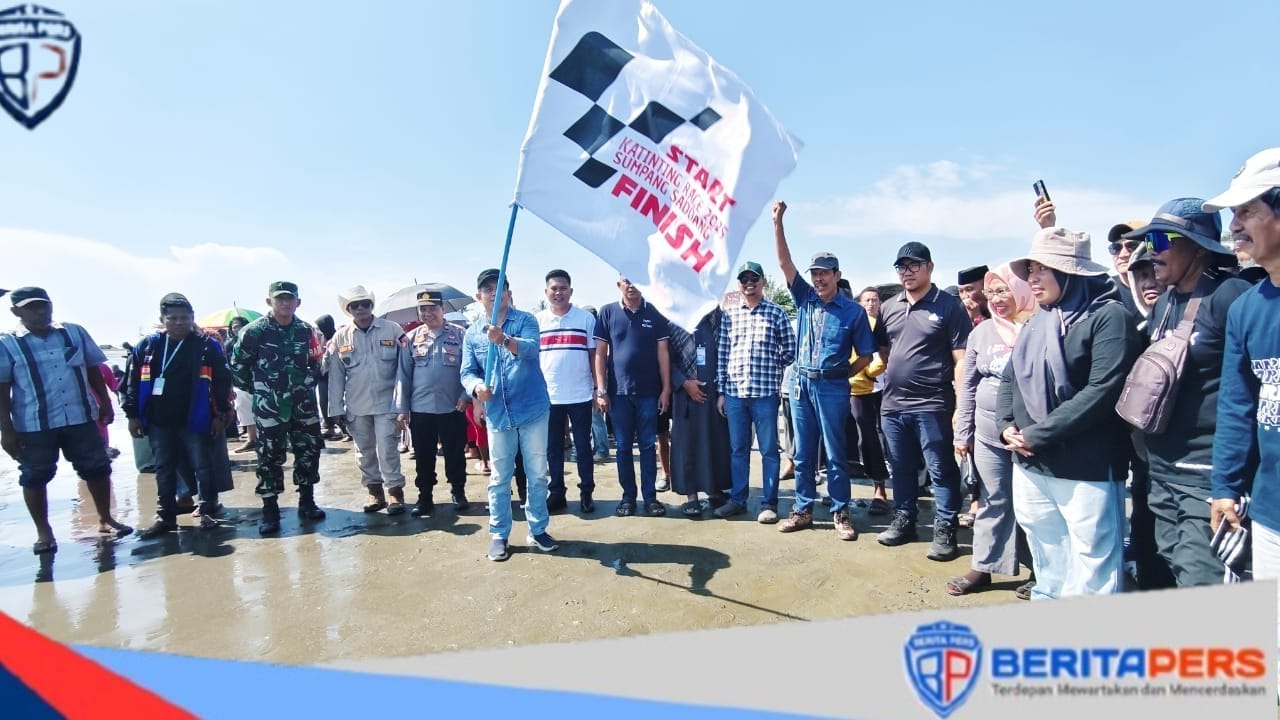 Wakil Bupati Pinrang Resmi Buka Lomba Katinting Race 2025 di Sumpang Saddang