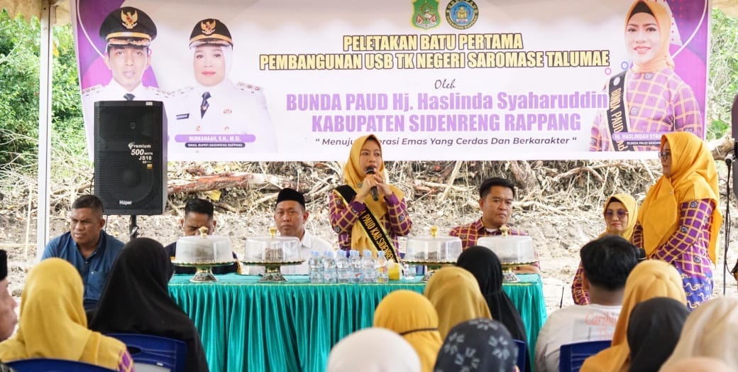1.000 Meter Persegi Lahan Hibah Jadi Pondasi USB TK Negeri Saromase Sidrap