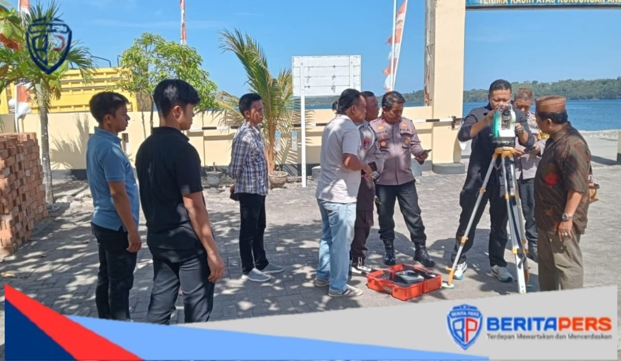 Polsek KPN Gelar Pengukuran Kiblat Rencana Pembangunan Musallah