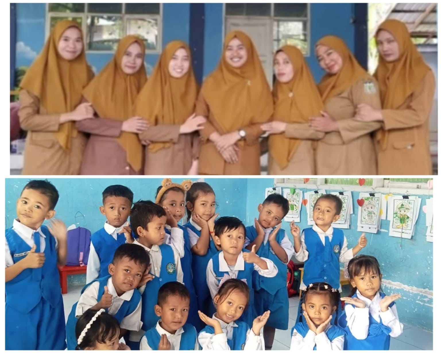 Anak-Anak TK Lerang Selalu Ceria, Guru Jadi Sumber Semangat Belajar