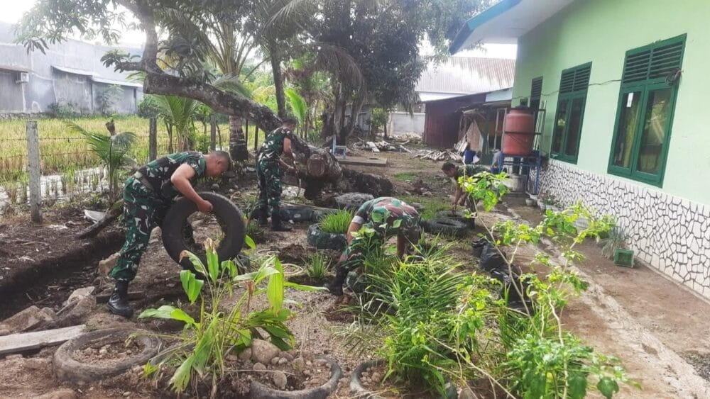 Pangkalan Bersih, Semangat Tinggi: Aksi Gotong Royong Koramil Tanete Rilau