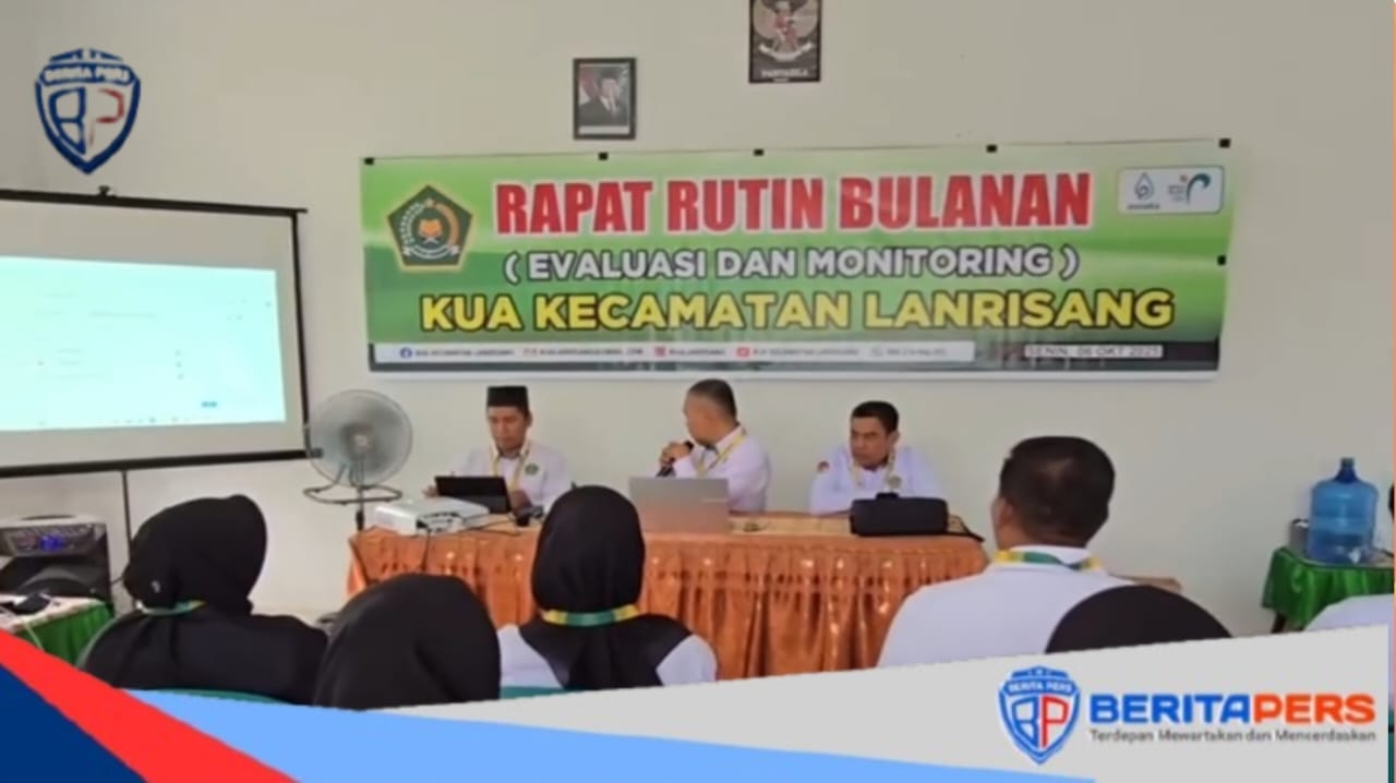 KUA Lanrisang Gelar Rapat Bulanan, Tegaskan Komitmen Tingkatkan Kualitas Layanan Keagamaan