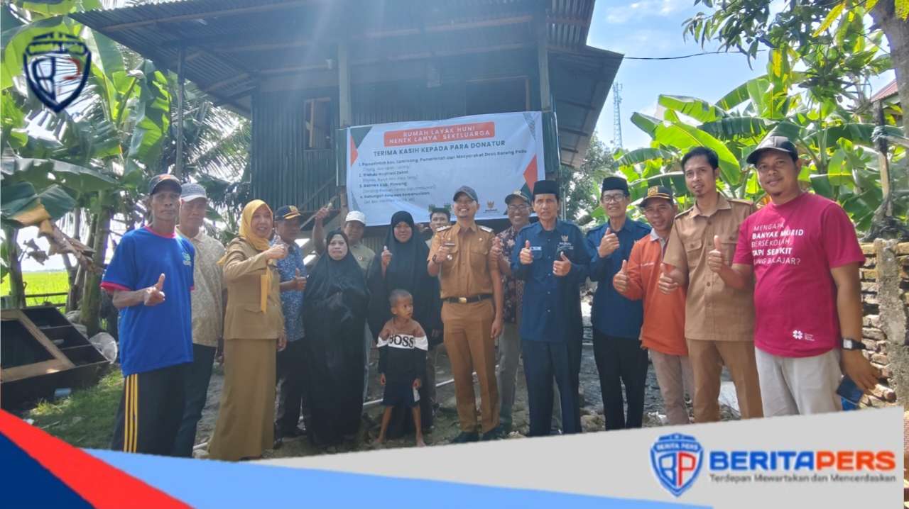 Rumah Layak Huni Diserahkan Untuk Nenek Lanye di Desa Barang Palie