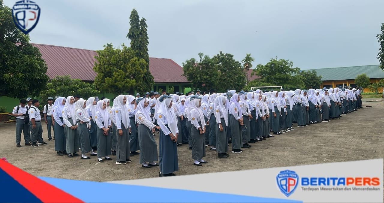 SMAN 10 Pinrang Gelar Apel Pagi, Bahas Kesiapan Sambut Kunjungan Gubernur Sulsel