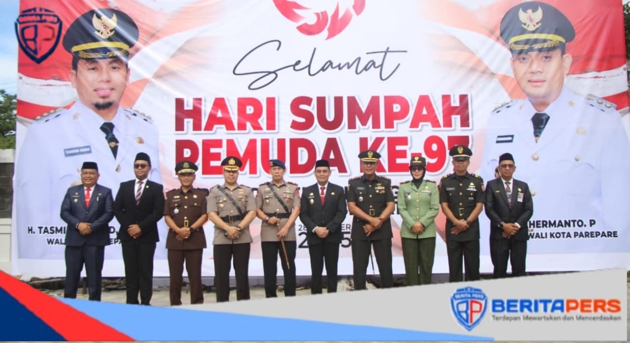 Waka Polres Parepare Hadiri Upacara Hari Sumpah Pemuda ke-97 Tingkat Kota