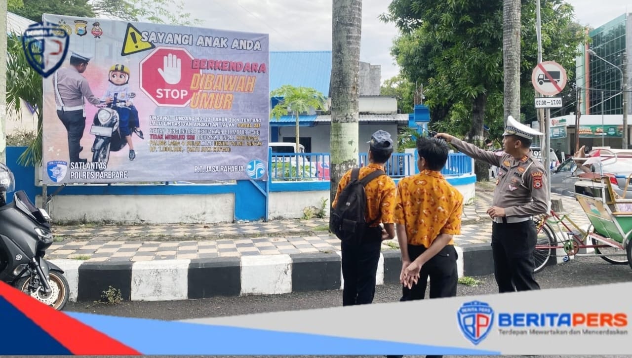 Seruan Stop Berkendara Bagi Anak Dibawah Umur, Kasat Lantas : Sayangi Anak Anda
