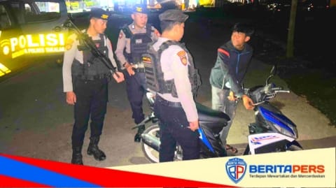 Polres Takalar Gencarkan Patroli Blue Light, Pastikan Malam Warga Tetap Aman