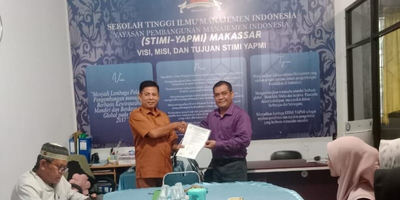 Tonggak Baru STIMI YAPMI Makassar: Dr. Muh Anwar. HM Resmi Pimpin Prodi Manajemen Menuju Inovasi Pendidikan