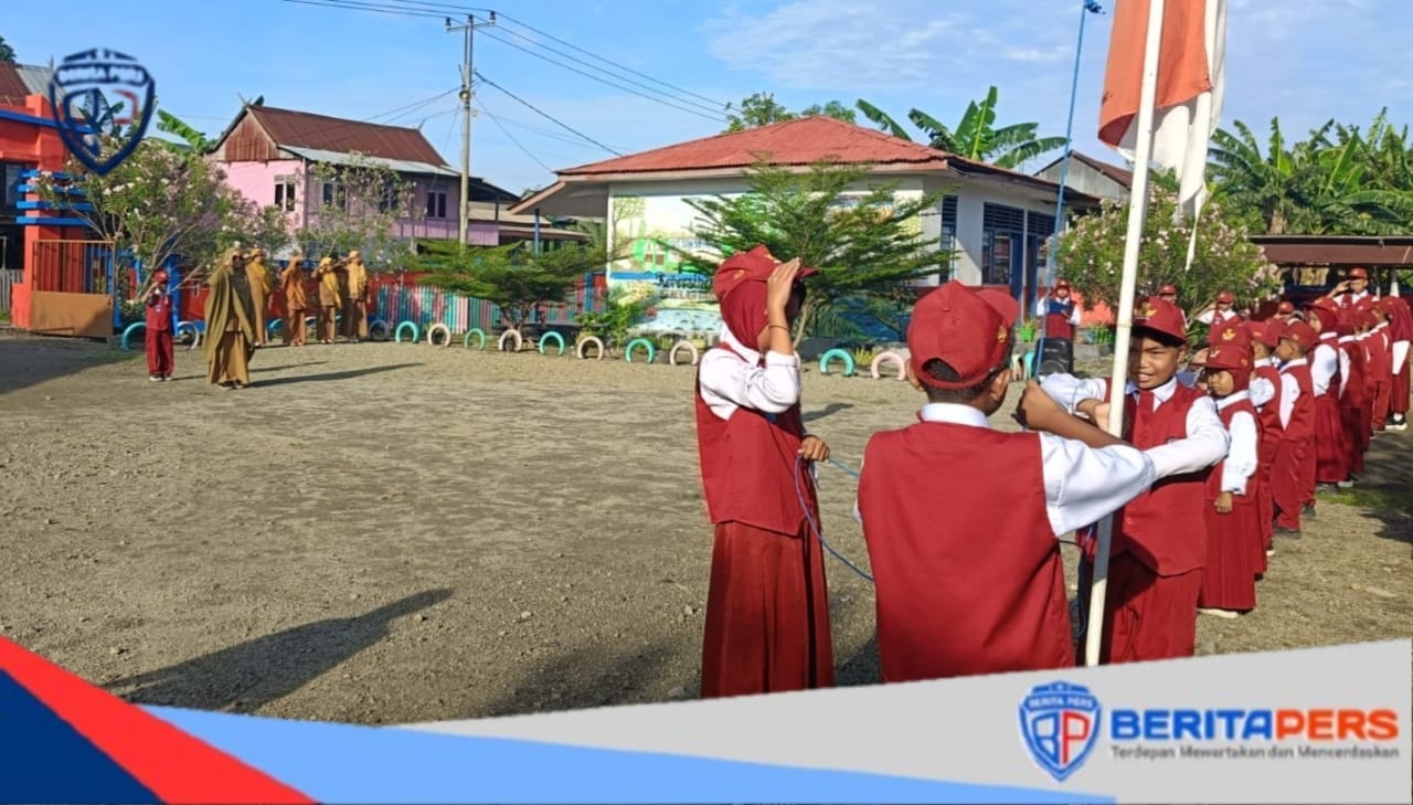 Pacar Cina, Upacara Bendera Cinta Tanah Air Berlangsung Khidmat di SDN 58 Lanrisang