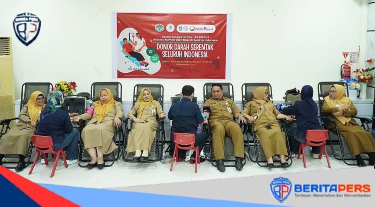Momentum HUT ARSADA ke-25, RSUD Andi Makkasau Parepare Gelar Aksi Donor Darah