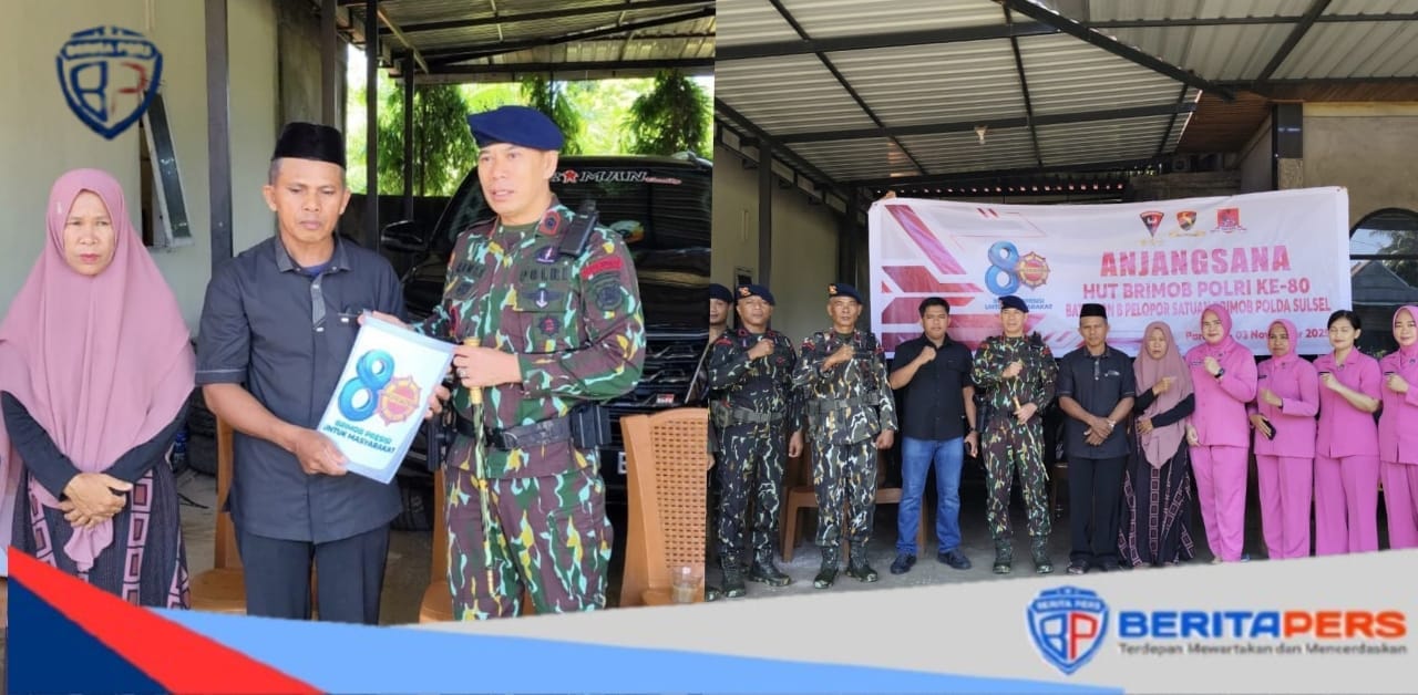 Batalyon B Pelopor Satuan Brimob Gelar Anjangsana, Jelang HUT ke-80 Korps Brimob Polri