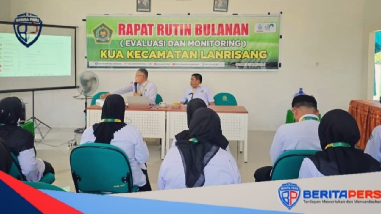 KUA Lanrisang Gelar Rapat Bulanan, Bahas Evaluasi Kinerja dan Penguatan Dakwah Digital