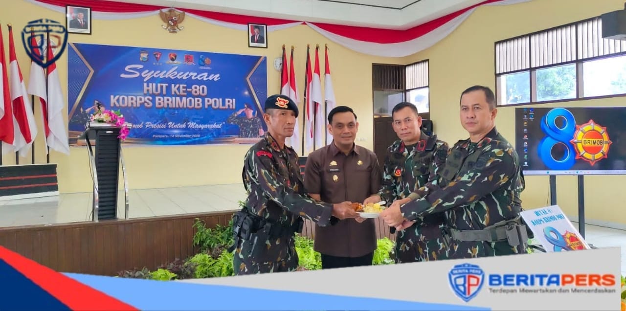Batalyon B Pelopor Gelar Syukuran Sederhana Peringati HUT ke-80 Korps Brimob Polri