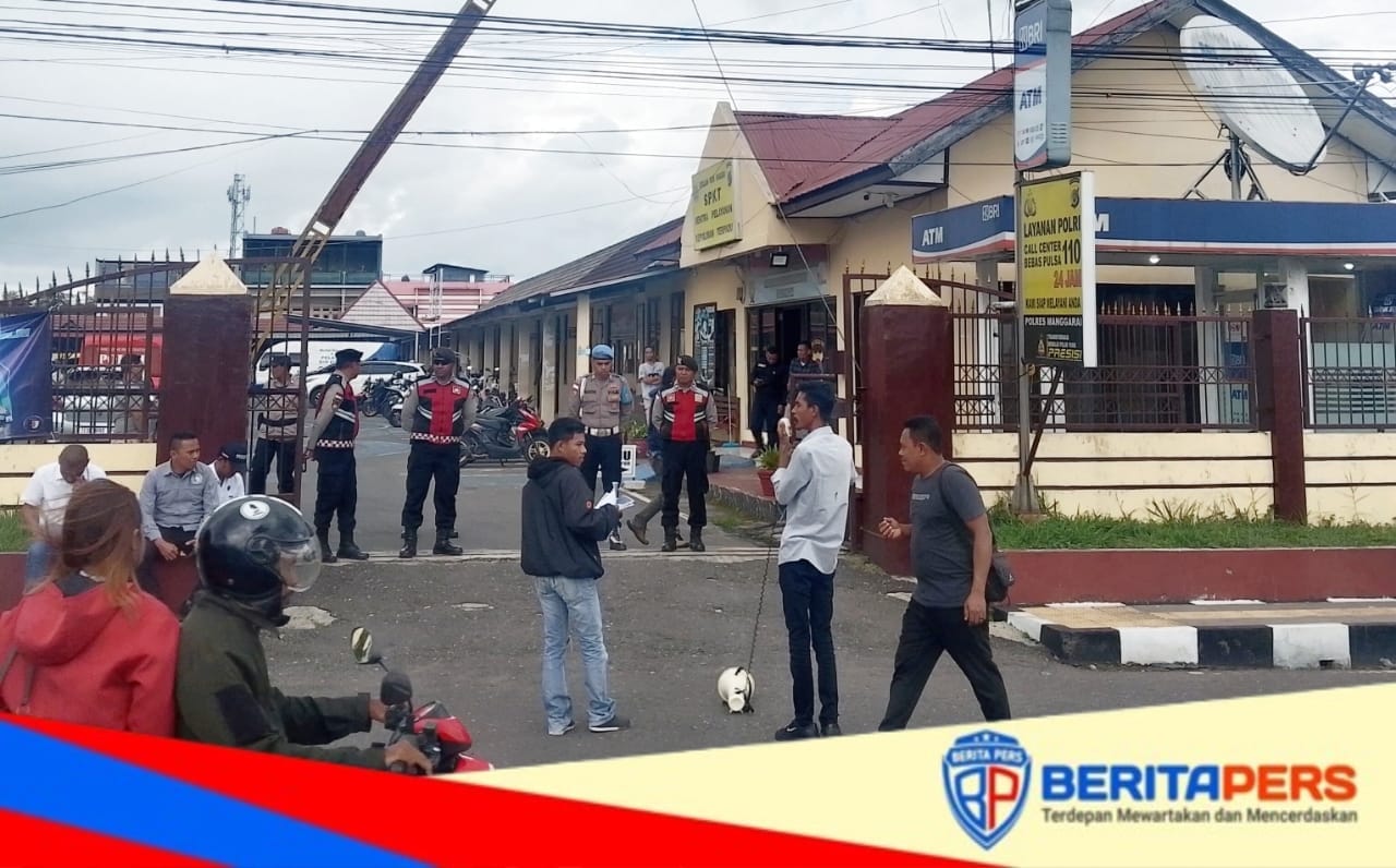 Protes Kelangkaan BBM, KP-GRD Demo Polres, Kantor Bupati, dan DPRD Manggarai