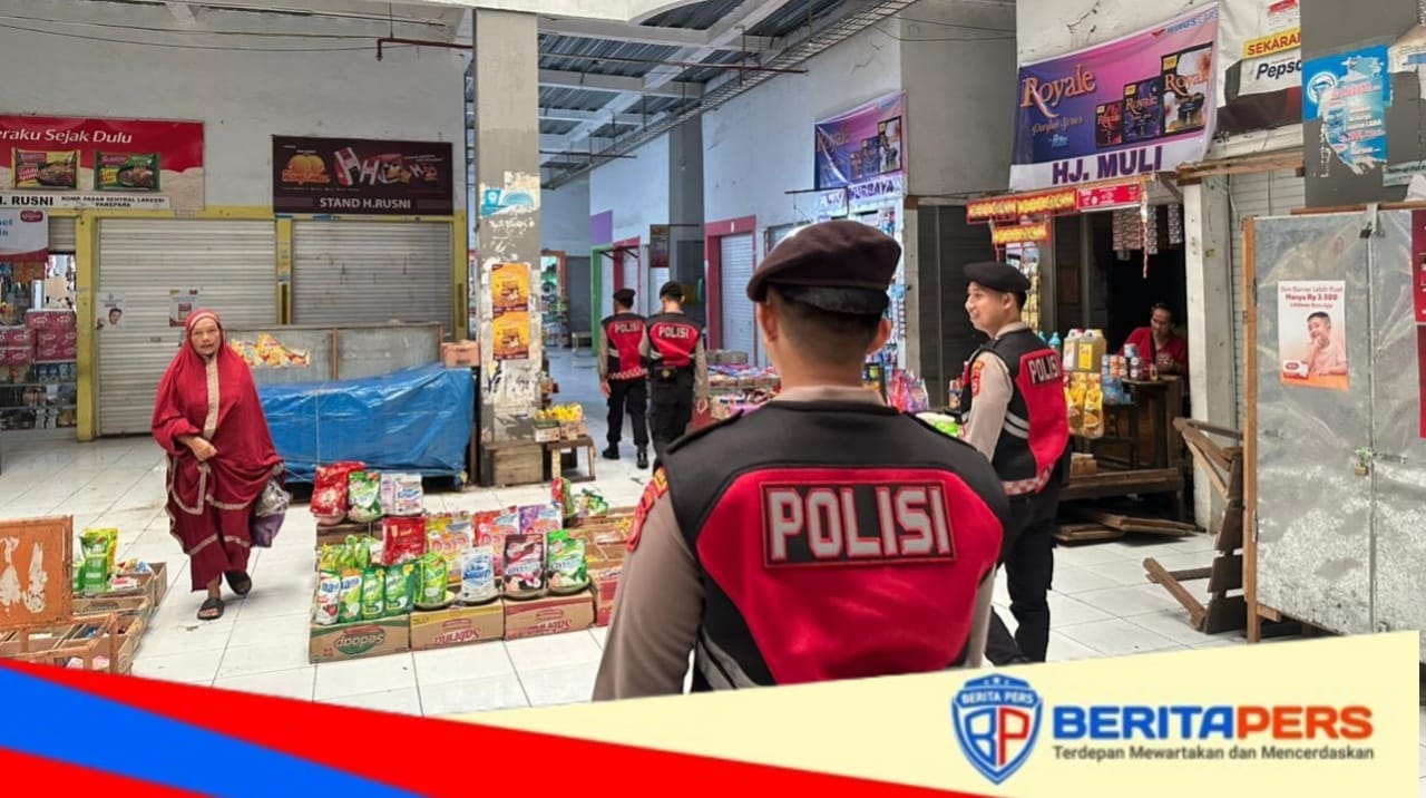 Patroli Perintis Presisi Sat Samapta Sasar Pasar Lakessi, Jaga Stabilitas Aktivitas Ekonomi Warga