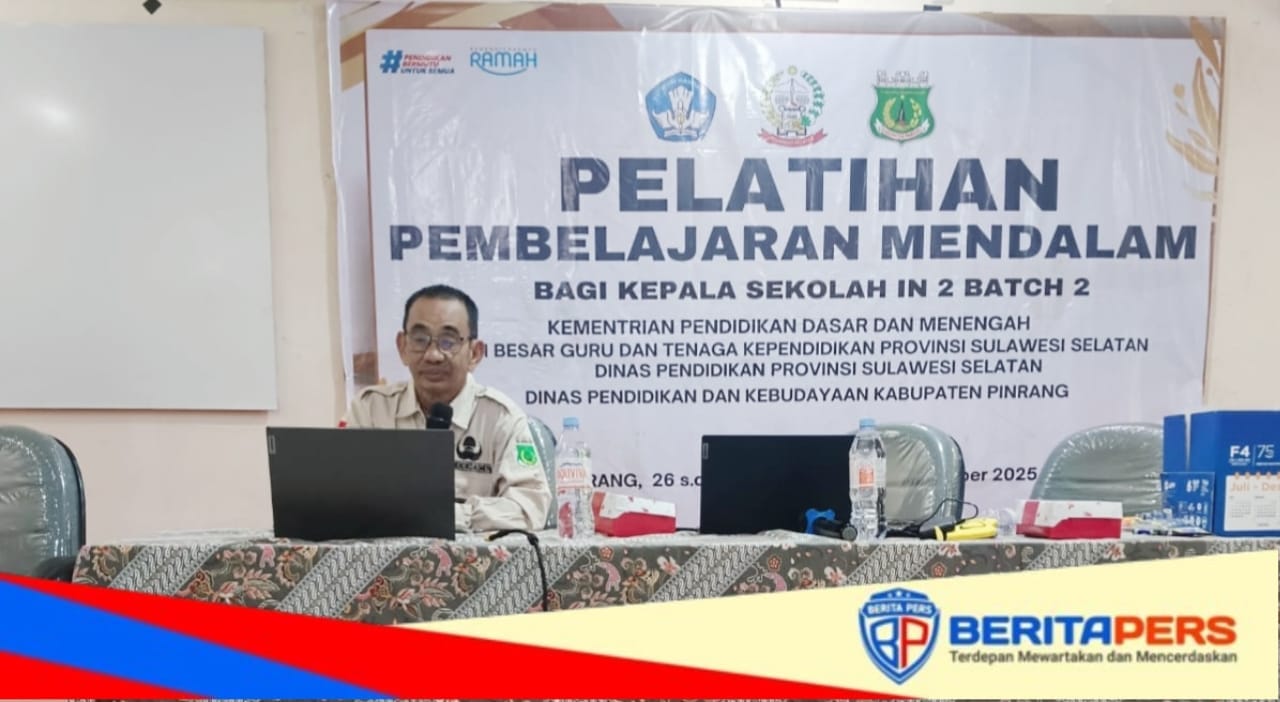 In Service Training 2 PM Kepala Sekolah Batch 2 Digelar di SMK Negeri 2 Pinrang