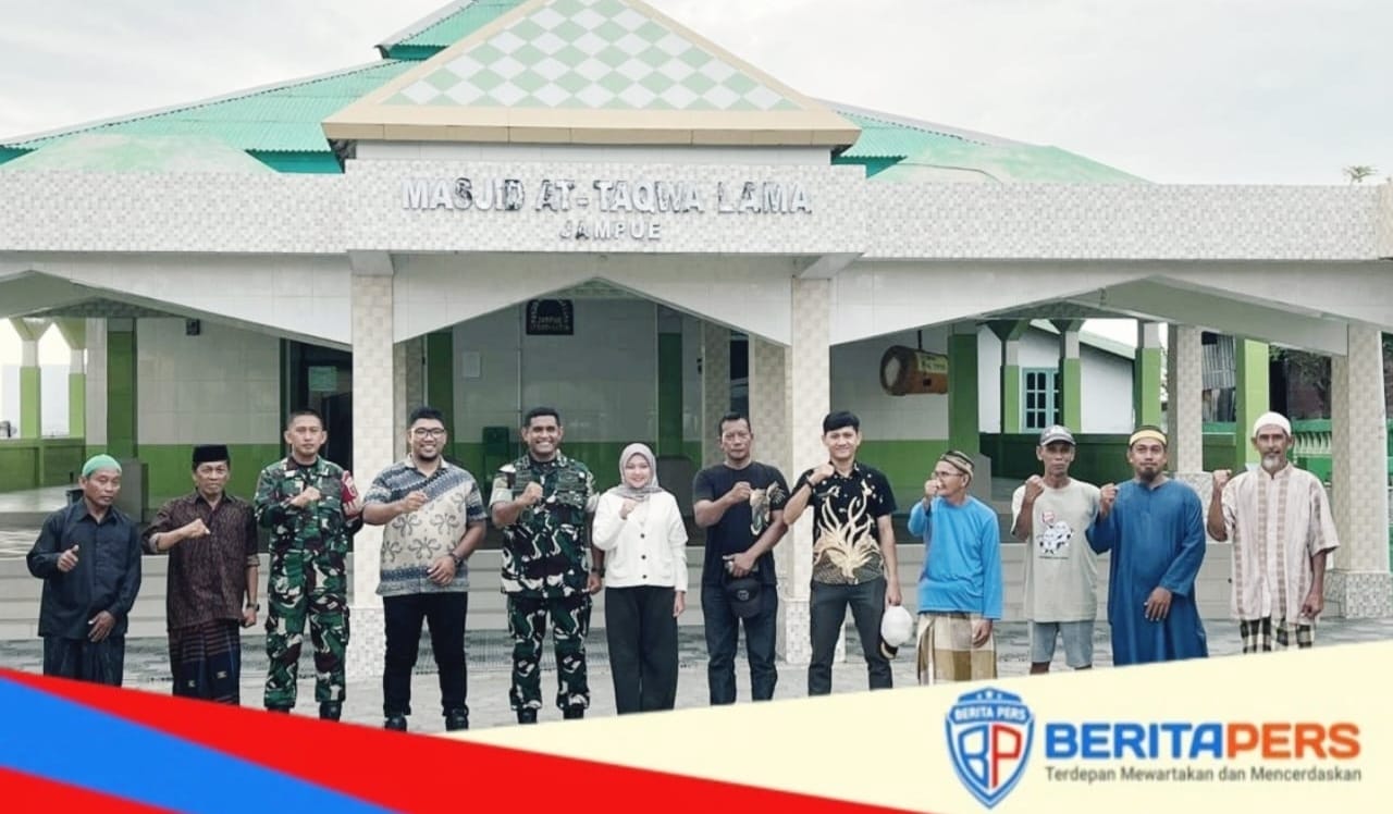 Silaturahmi Perpisahan Dandim 1404/Pinrang di Masjid At-Taqwa Lama Jampue