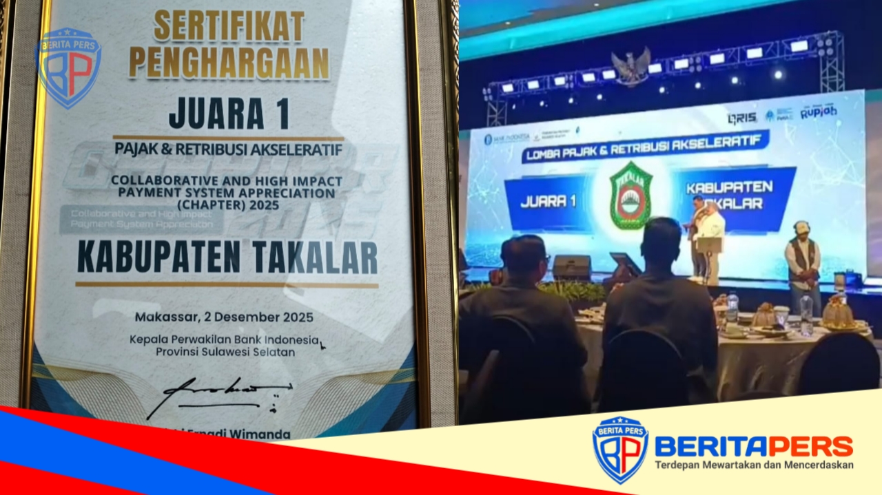 Takalar Raih Juara 1 Akselerasi Pajak dan Retribusi Daerah