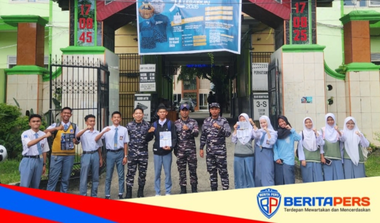 Tim Spers Kodaeral VI Gelar Sosialisasi Rekrutmen Prajurit TNI AL di SMAN 4 Parepare