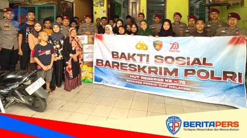 HUT Ke-78 Reserse POLRI, Subdit 1 Indag Ditreskrimsus Polda Sulsel Baksos Ke Puluhan Panti Asuhan di Makassar