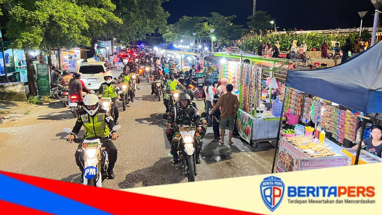 Polres Parepare Gelar Patroli Skala Besar, Aparat Terpadu Siap Amankan Malam Pergantian Tahun