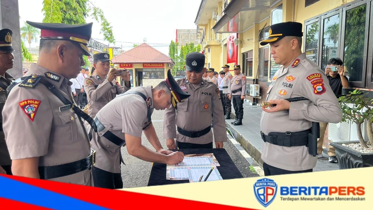 Kapolres Parepare Pimpin Sertijab, Kompol Slamet Paryanto Resmi Menjabat Kabag Ops