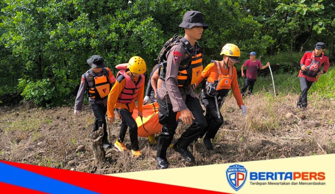 Brimob Parepare dan Tim SAR Gabungan Temukan Korban Hanyut Sungai Kamirie