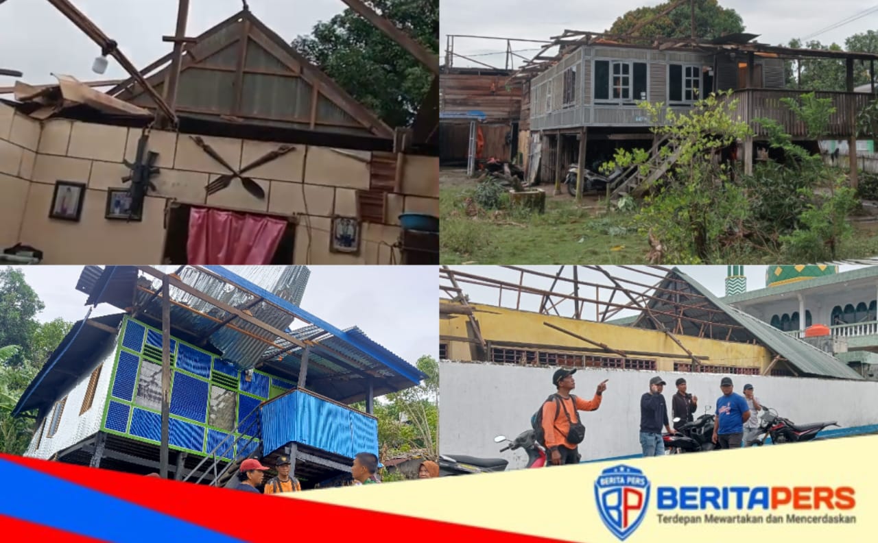 Angin Puting Beliung Porak-porandakan Kelurahan Lanrisang, Puluhan Rumah Rusak