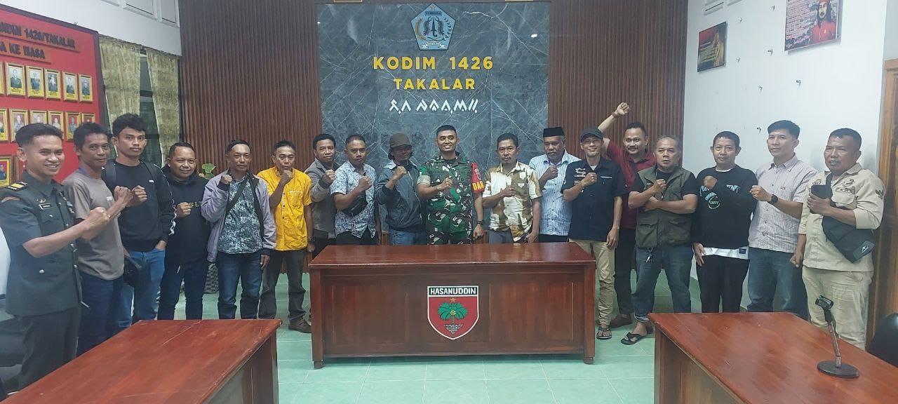 Dandim 1426 Takalar Jalin Silaturahmi Dengan Wartawan, Perkuat Sinergi Kodim–Media