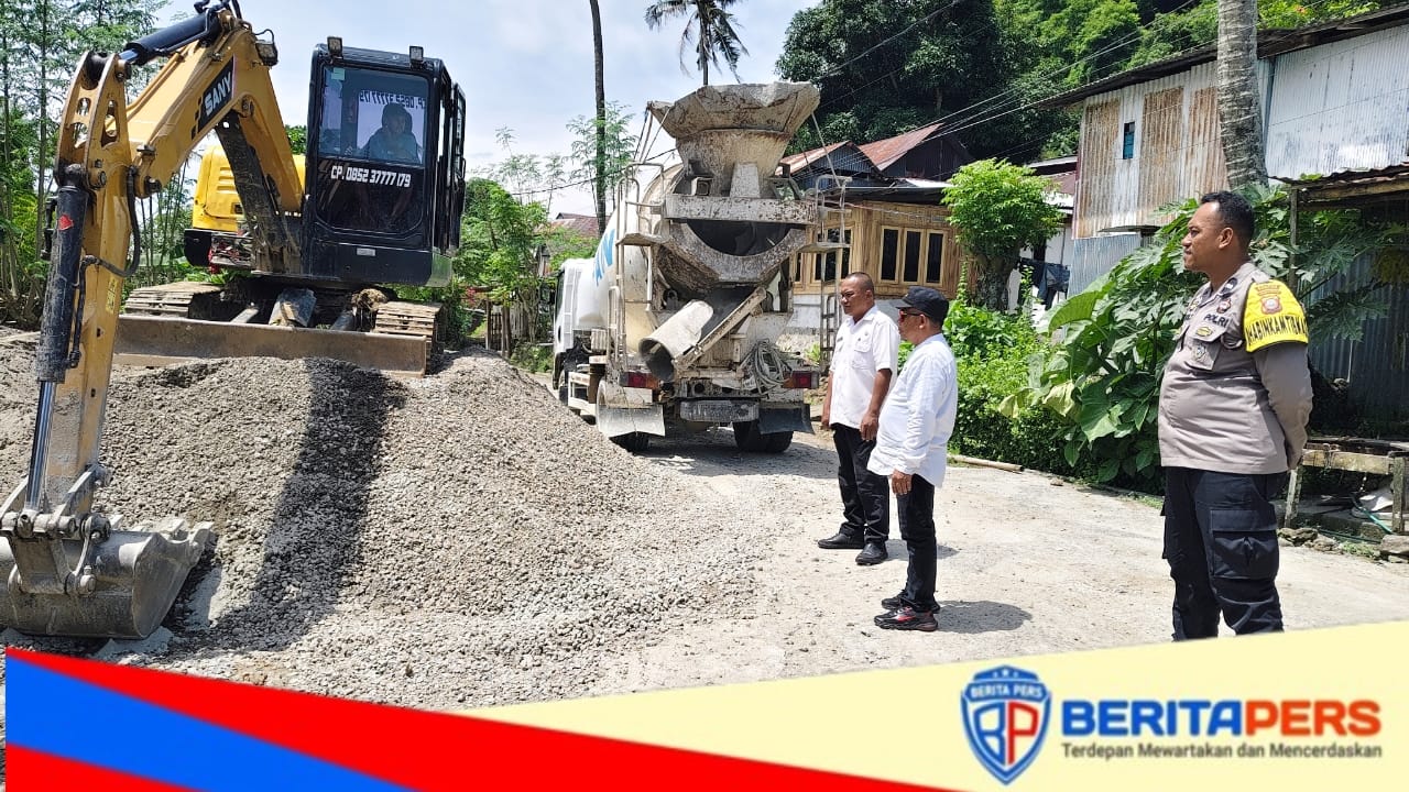 Lurah Cappa Galung Tinjau Proyek Rekonstruksi Akses Jalan Keterampilan