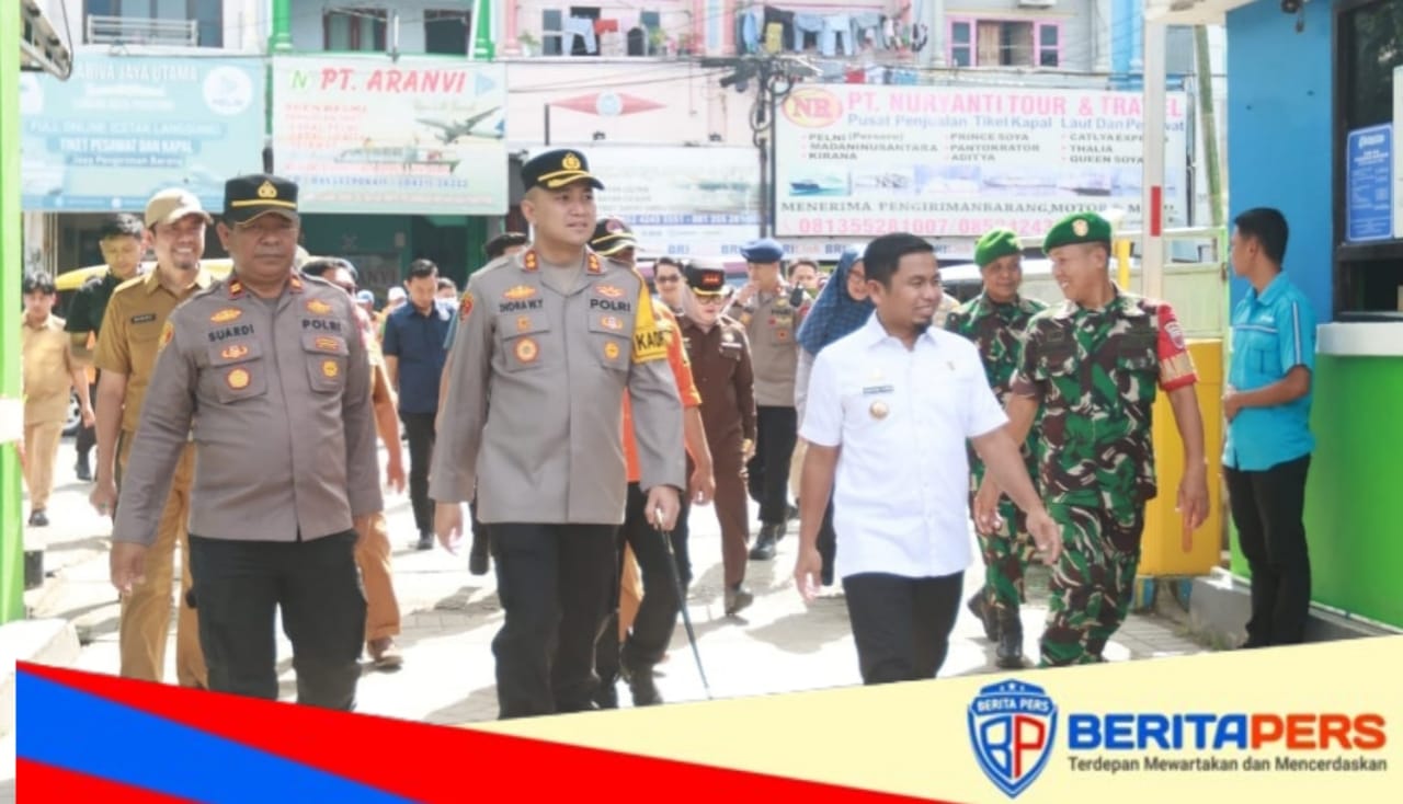 Forkopimda Parepare Tinjau Pos Terpadu dan Pos Pelayanan Angkutan Laut di Pelabuhan Nusantara