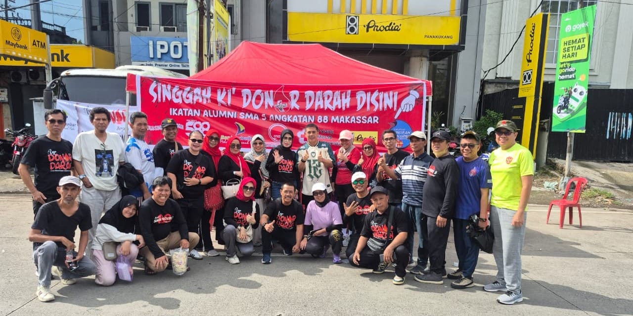 3 Jam Melawan Darurat Kemanusiaan: Stok Darah Indonesia Timur Kritis, Alumni 588 Makassar Sumbang Setetes di Tengah Kekeringan