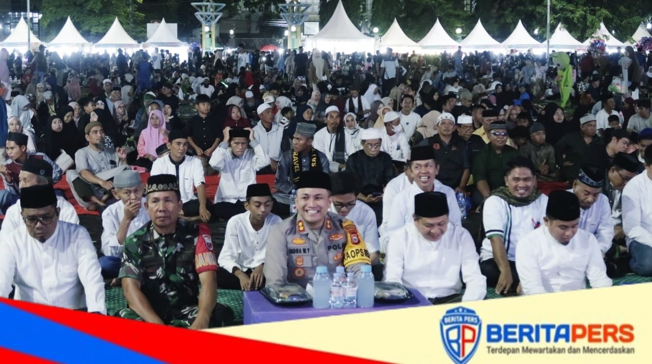 Kapolres Parepare Dampingi Walikota Hadiri Tabligh Akbar Doa Bersama Lintas Agama
