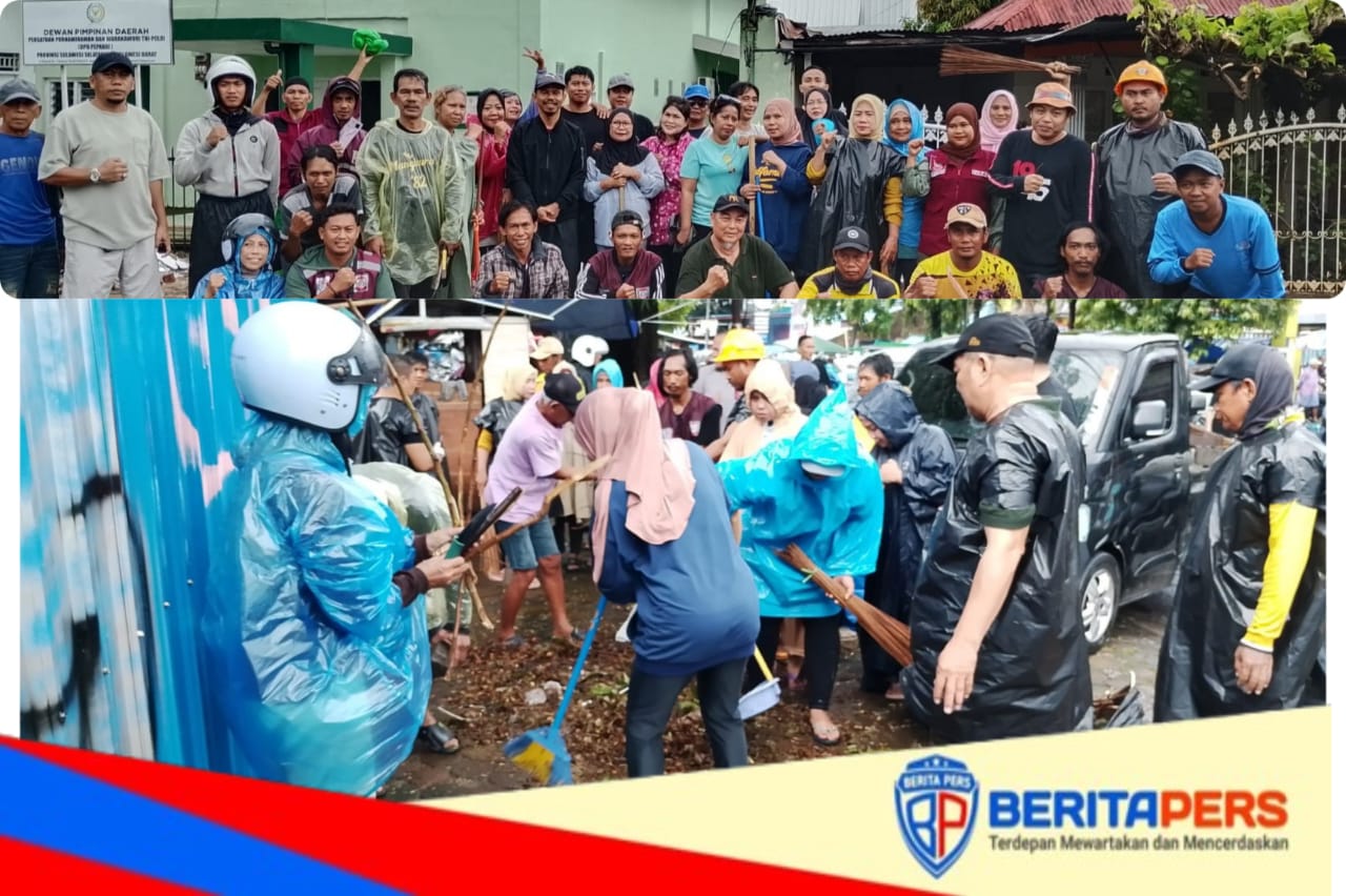 Kerja Bakti Bersama Lurah Kunjung Mae Libatkan Seluruh Elemen Masyarakat