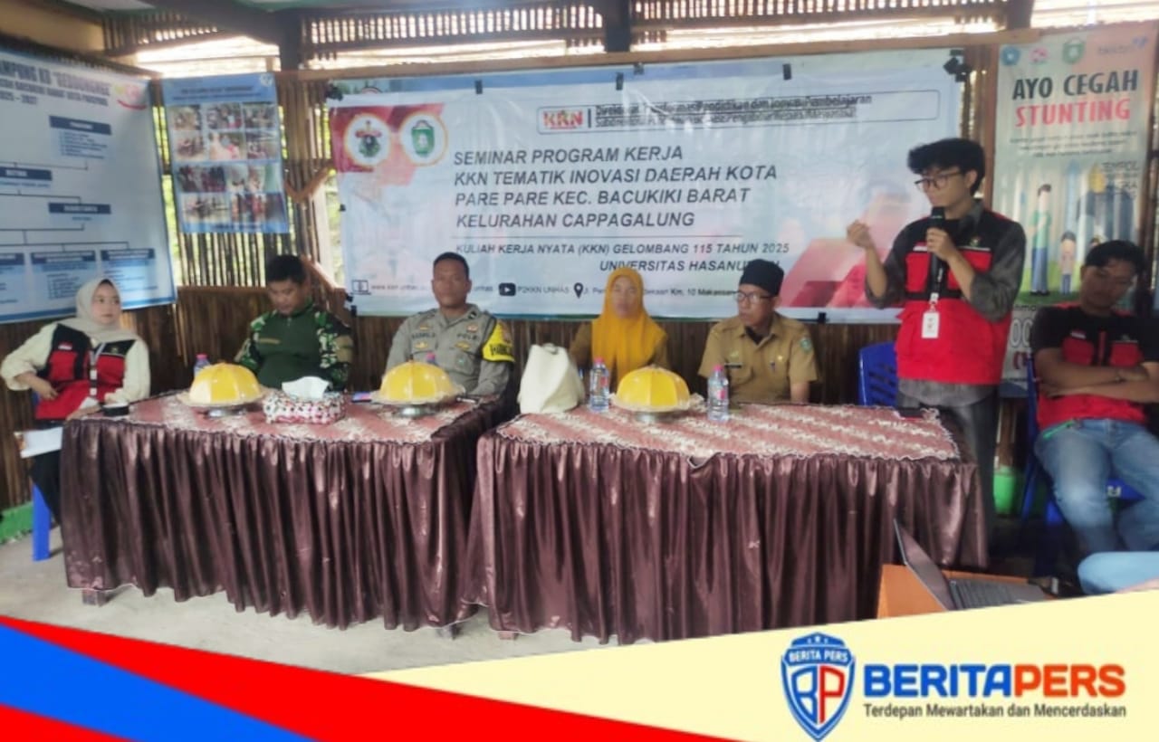 KKN UNHAS Angkatan 115 Laksanakan Seminar Program Kerja Bersama Masyarakat Cappa Galung