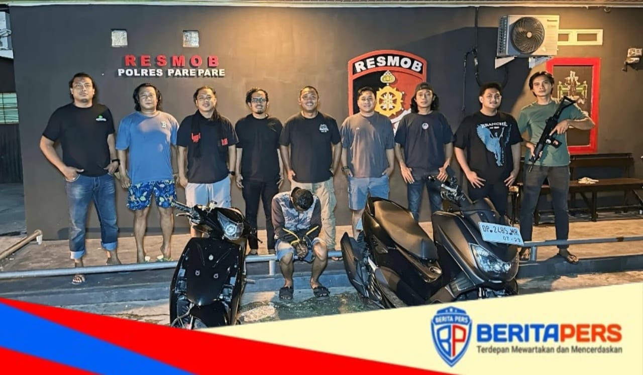 Unit Resmob Polres Parepare Tangkap Pelaku Curanmor, Amankan Barang Bukti Motor Nmax