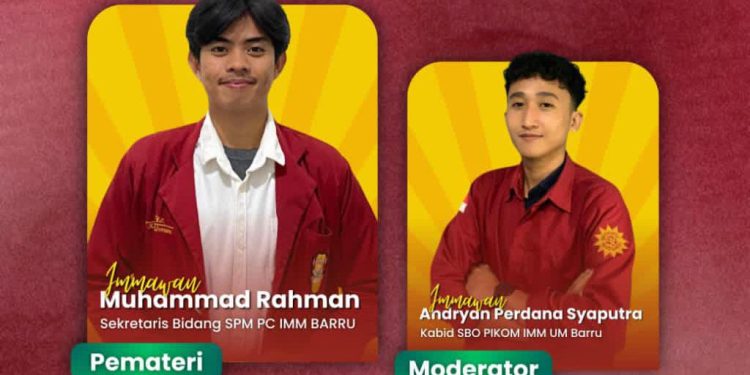 Perkuat Dakwah Kultural, PIKOM IMM UM Barru Gelar Kajian Bidang SBO Secara Daring