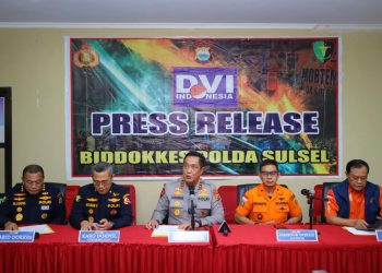 Biddokkes Polda Sulsel Gelar Konferensi Pers Hasil Identifikasi Korban Kecelakaan Pesawat ATR 42-500