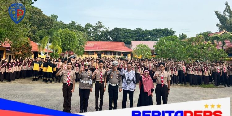 Police Goes To School, Satlantas Polres Parepare Edukasi Tertib Lalu Lintas di SMA Negeri 5