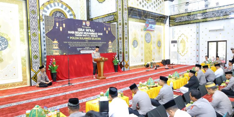 Polda Sulsel Peringati Isra Mi’raj 1447 H, Kapolda Tekankan Penguatan Iman dan Pelayanan Humanis