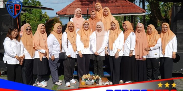 Andi Arfiah Tasming Hadiri Silaturahmi, Arisan Perdana, dan Senam Sehat DWP Kota Parepare