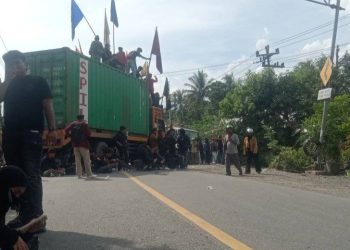 Luwu Raya Membara, Jalur Trans Sulawesi Lumpuh Total Akibat Blokade Massa