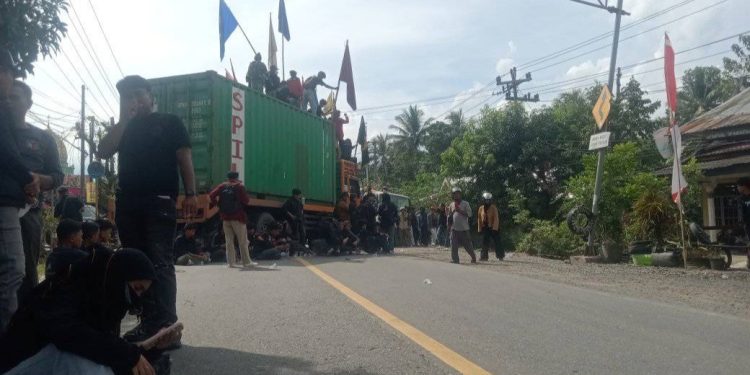 Luwu Raya Membara, Jalur Trans Sulawesi Lumpuh Total Akibat Blokade Massa