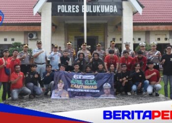 Polres Bulukumba Gelar Apel Bareng Komunitas Ojol