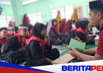 110 Santri TPA Se-Kecamatan Patimpeng Diwisuda di Masjid An-Nur